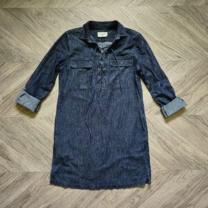Ralph Lauren Denim & Supply Dress Size M fit S Lace Up Western